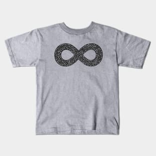 Infinity symbol black V.2 Kids T-Shirt